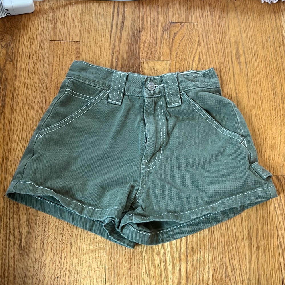 Green shorts